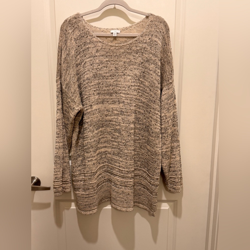 J. Jill Speckled Marled Knit Sweater
